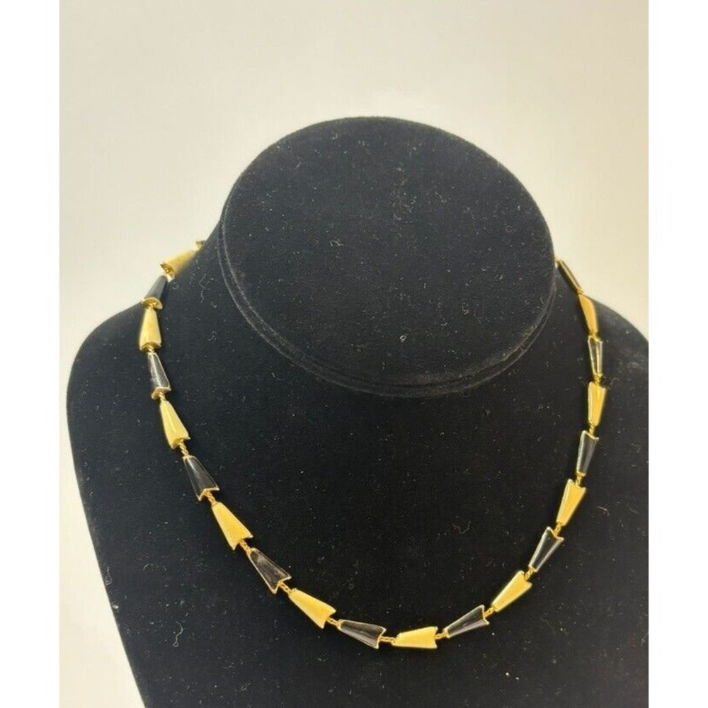 Vintage Necklace Black Gold‎ Arrows Delicate 12 inch Mall Goth Minimalist Choker